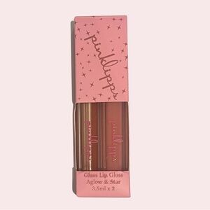 💝NIB Pinklipps Lip Glass gloss duo💝Aglow & Star